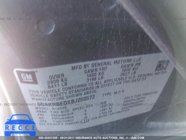 2011 Buick Enclave 5GAKRBEDXBJ260572 image 8