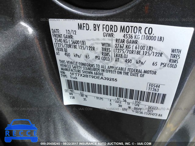 2013 Ford F250 1FT7X2BT9DEA39255 image 8