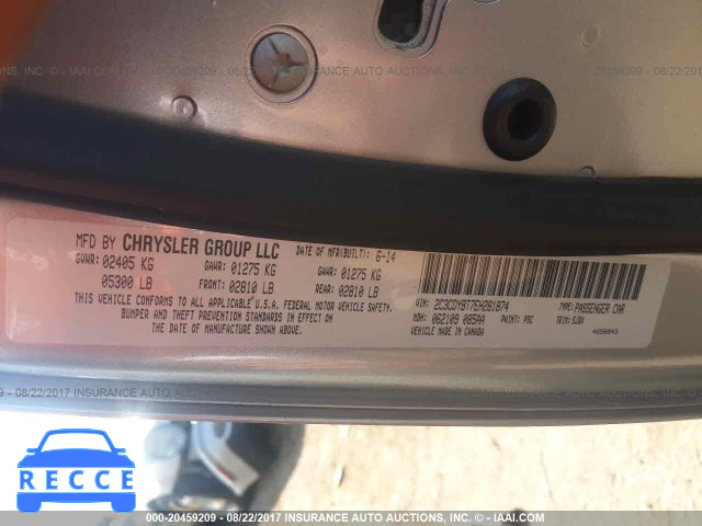 2014 Dodge Challenger 2C3CDYBT7EH281874 зображення 8