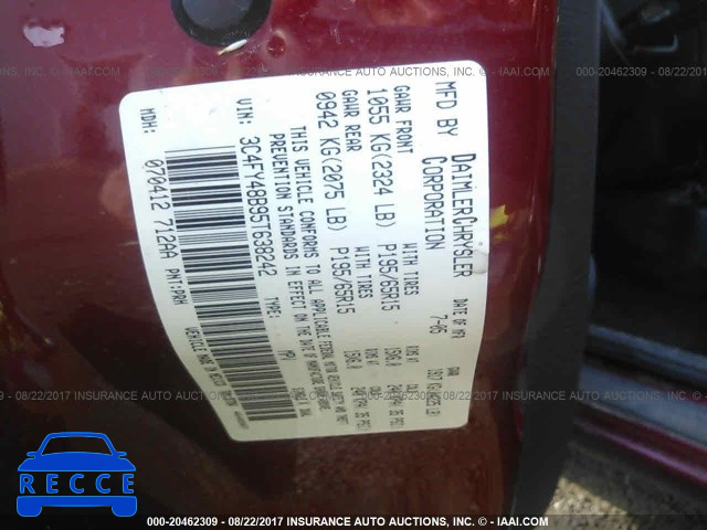 2005 Chrysler PT Cruiser 3C4FY48B95T638242 image 8
