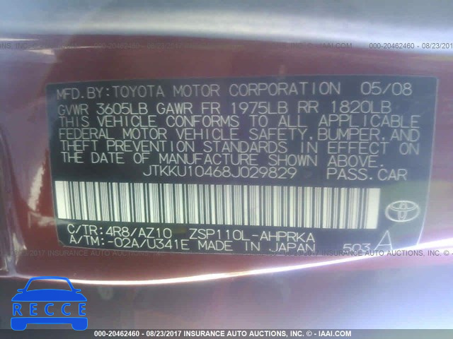 2008 Scion XD JTKKU10468J029829 image 8