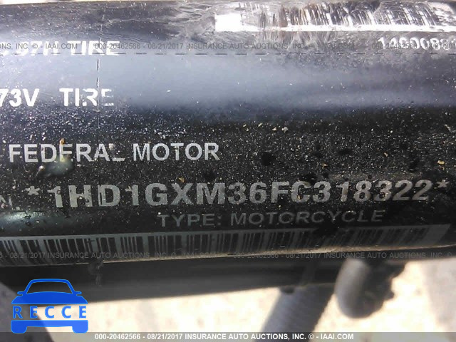 2015 Harley-davidson FXDB 1HD1GXM36FC318322 image 9