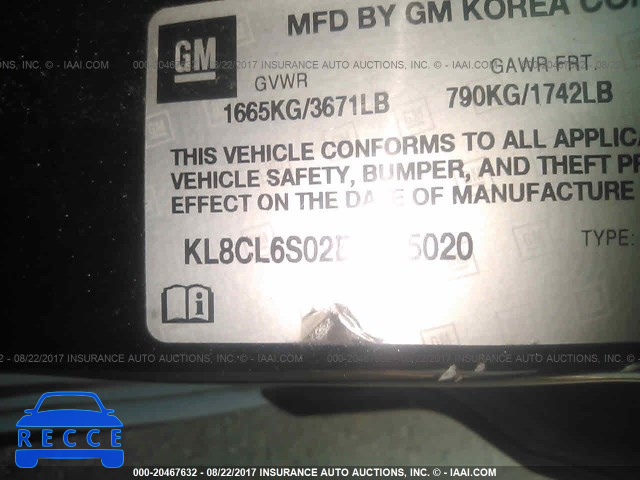 2014 Chevrolet Spark EV 2LT KL8CL6S02EC485020 Bild 8