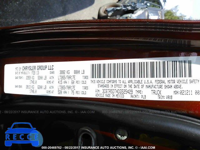 2013 RAM 2500 SLT 3C6TR5DT4DG525429 image 8