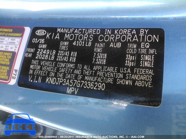 2016 KIA Soul KNDJP3A57G7336290 image 8