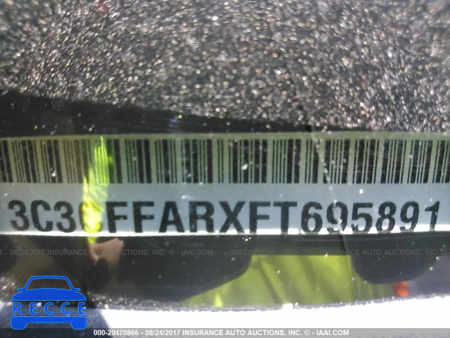2015 Fiat 500 POP 3C3CFFARXFT695891 зображення 8
