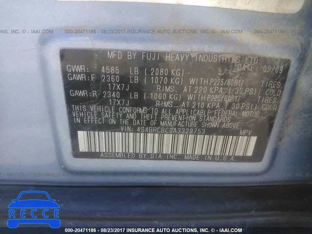 2010 Subaru Outback 4S4BRCBC0A3329753 image 8