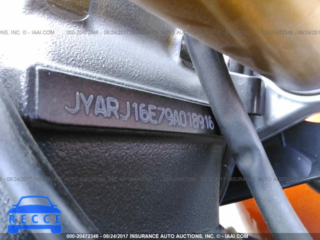 2009 Yamaha YZFR6 JYARJ16E79A018916 image 9