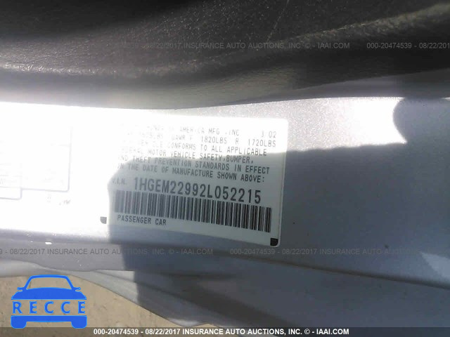 2002 Honda Civic 1HGEM22992L052215 image 8