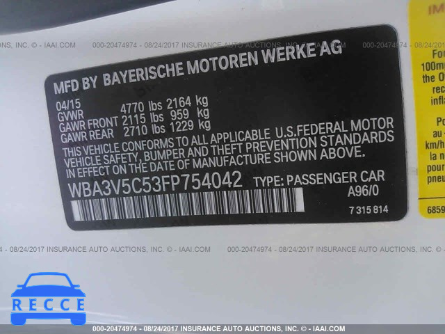 2015 BMW 428 I WBA3V5C53FP754042 зображення 8