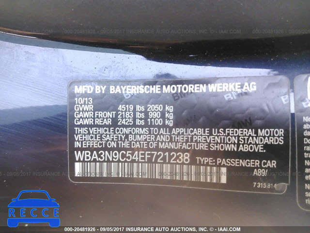2014 BMW 428 WBA3N9C54EF721238 зображення 8