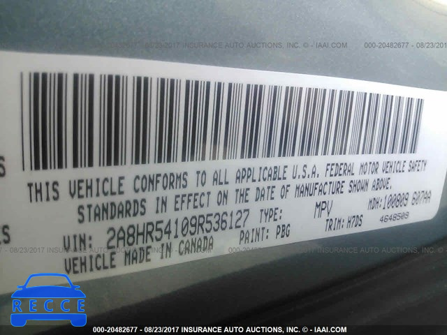 2009 CHRYSLER TOWN & COUNTRY TOURING 2A8HR54109R536127 image 8
