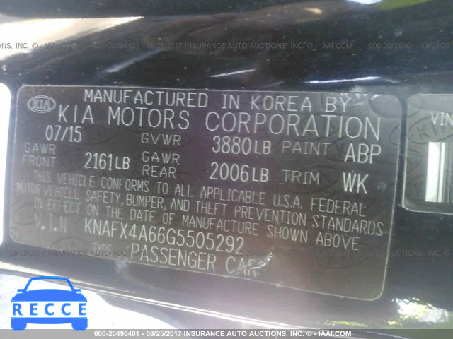 2016 KIA Forte KNAFX4A66G5505292 image 8