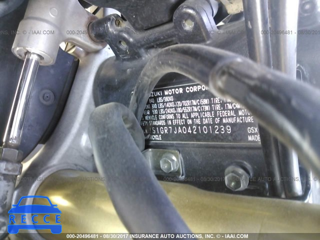 2004 Suzuki GSX-R750 K JS1GR7JA042101239 image 9