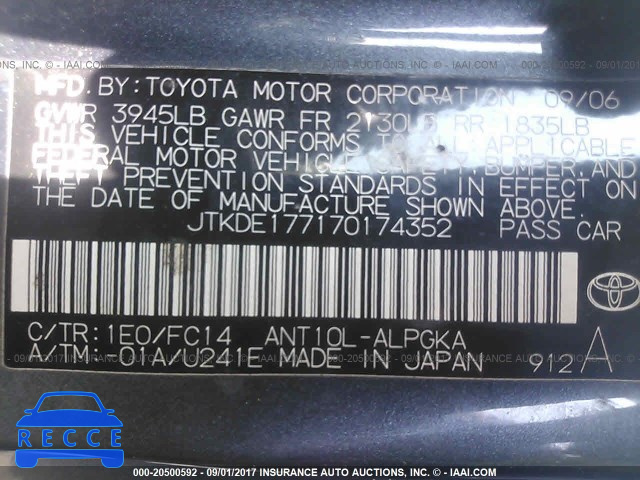 2007 Scion TC JTKDE177170174352 image 8