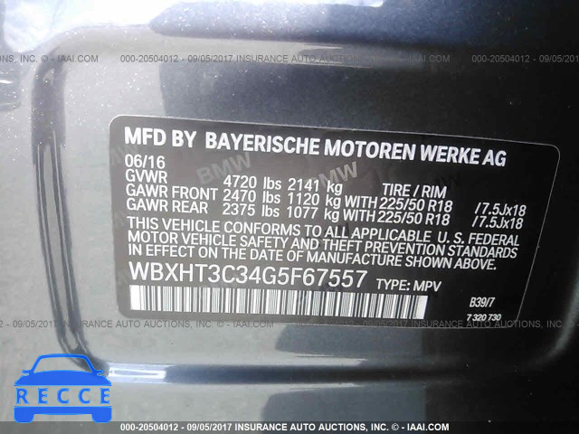 2016 BMW X1 XDRIVE28I WBXHT3C34G5F67557 image 8