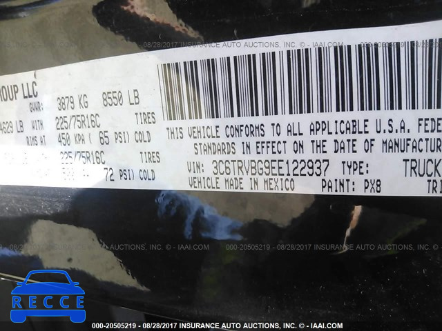 2014 RAM Promaster 1500 3C6TRVBG9EE122937 image 8