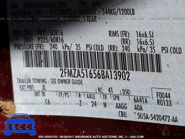 2006 Ford Freestar SE 2FMZA51656BA13902 image 8