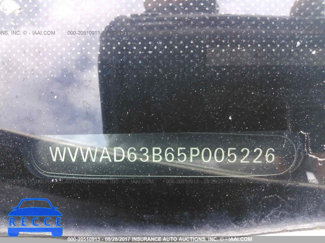 2005 VOLKSWAGEN PASSAT GLS WVWAD63B65P005226 image 8