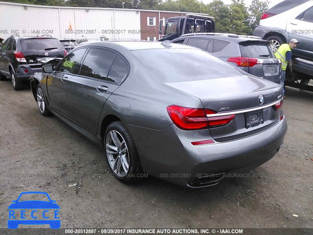 2016 BMW 750 XI WBA7F2C54GG420326 зображення 2