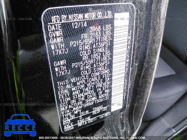 2015 Nissan Juke JN8AF5MR6FT506131 image 8