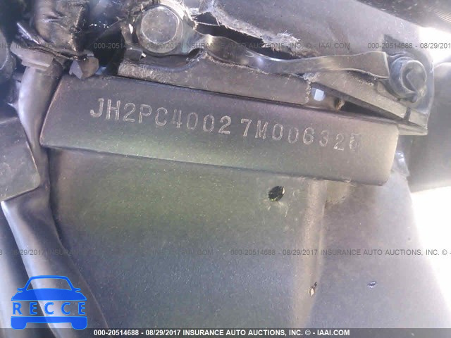 2007 Honda CBR600 RR JH2PC40027M006325 image 9