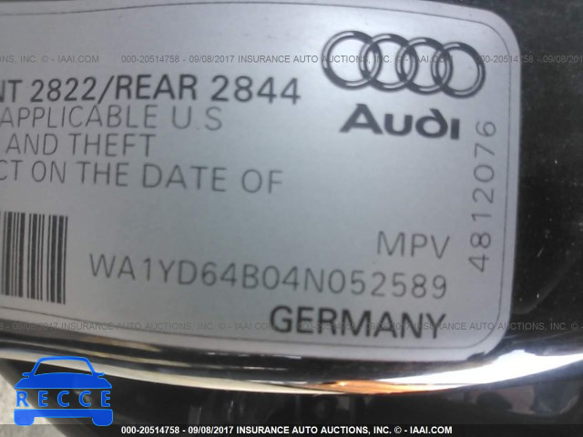 2004 Audi Allroad WA1YD64B04N052589 image 8