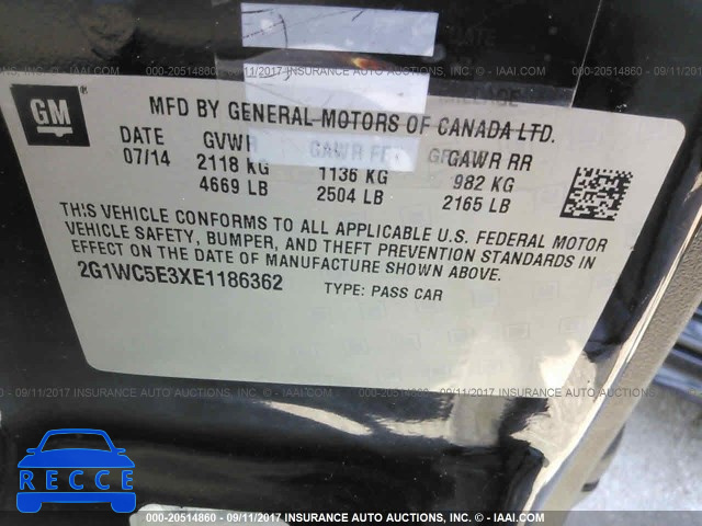 2014 Chevrolet Impala Limited 2G1WC5E3XE1186362 image 8