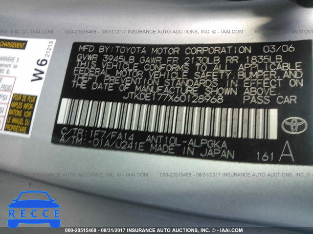 2006 Scion TC JTKDE177X60128968 image 8