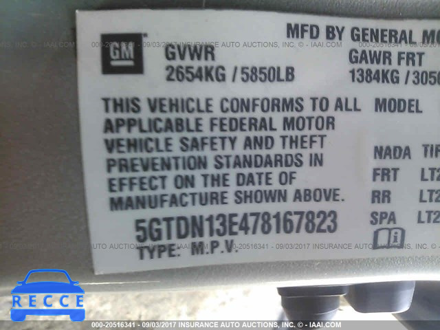 2007 Hummer H3 5GTDN13E478167823 зображення 8