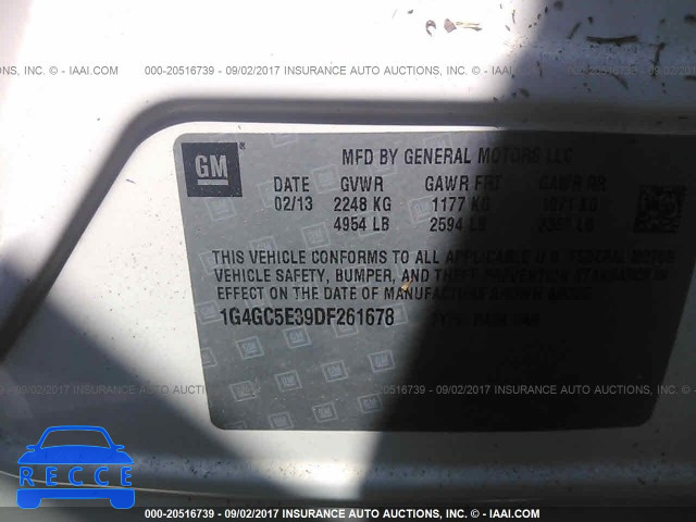 2013 Buick Lacrosse 1G4GC5E39DF261678 image 8