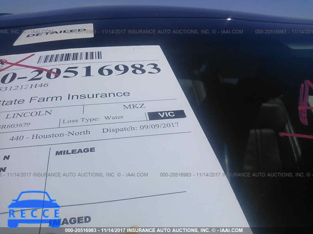 2016 Lincoln MKZ 3LN6L2JK4GR603679 зображення 6