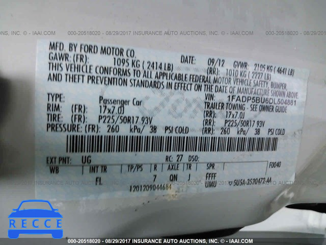 2013 Ford C-max 1FADP5BU6DL504881 image 8