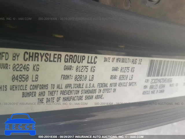 2013 Dodge Challenger SXT 2C3CDYAG7DH510556 image 8