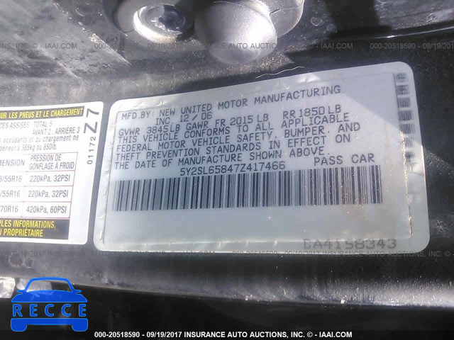 2007 Pontiac Vibe 5Y2SL65847Z417466 image 8