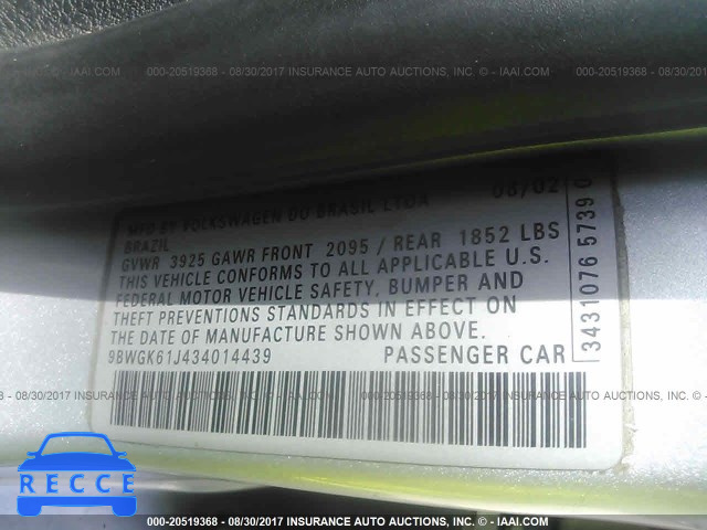 2003 Volkswagen Golf GLS 9BWGK61J434014439 зображення 8
