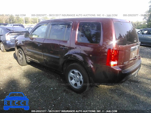 2013 HONDA PILOT 5FNYF4H2XDB024585 image 2