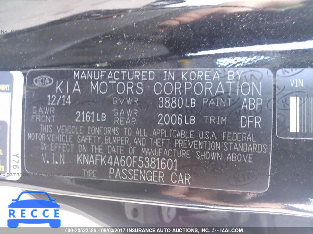 2015 KIA Forte KNAFK4A60F5381601 image 8