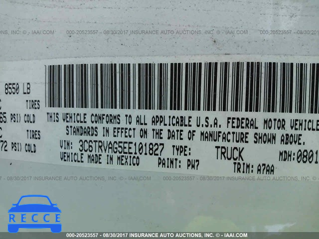 2014 RAM Promaster 1500 1500 STANDARD 3C6TRVAG5EE101827 image 8
