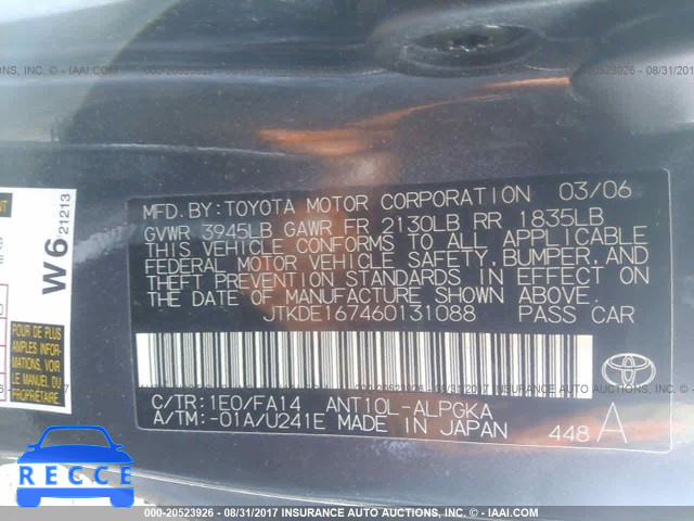 2006 Scion TC JTKDE167460131088 image 8
