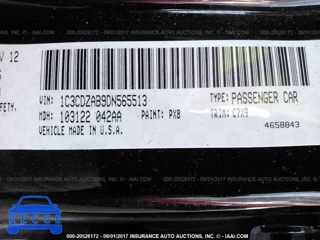 2013 Dodge Avenger 1C3CDZAB9DN565513 Bild 8