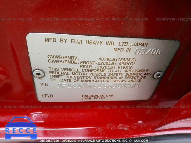 2006 Subaru Impreza WRX/LIMITED JF1GD79656G520381 Bild 8