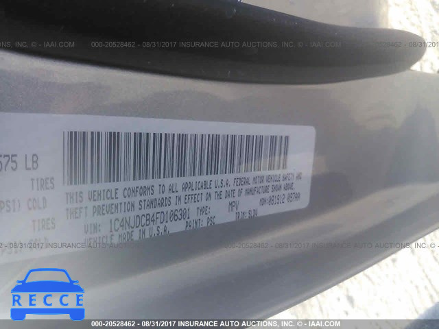 2015 Jeep Compass 1C4NJDCB4FD106301 image 8