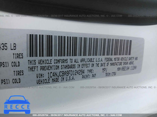 2015 Jeep Compass 1C4NJCBA9FD124294 image 8