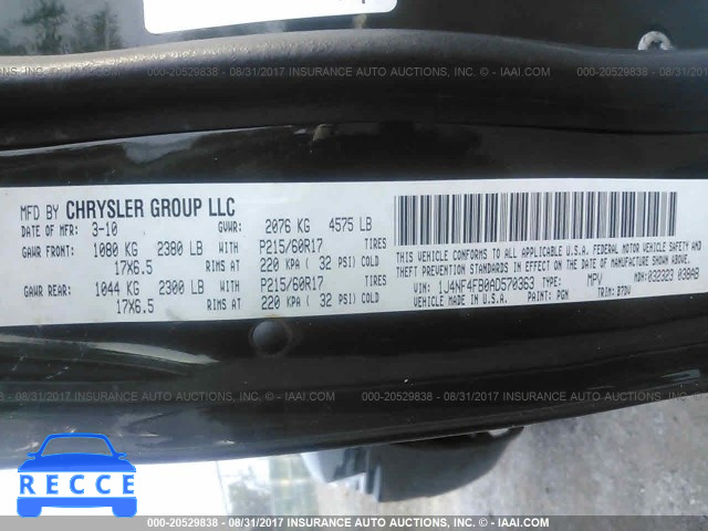 2010 Jeep Compass SPORT 1J4NF4FB0AD570363 image 8