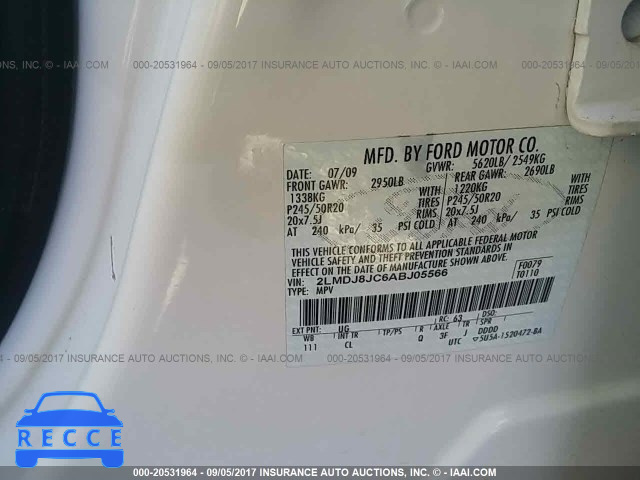 2010 Lincoln MKX 2LMDJ8JC6ABJ05566 image 8