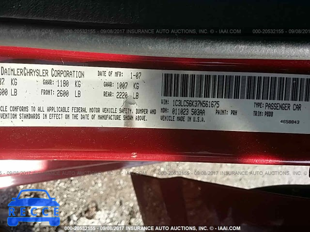 2007 Chrysler Sebring TOURING 1C3LC56K37N561675 Bild 8