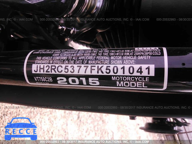 2015 Honda VT750 C2B JH2RC5377FK501041 image 9