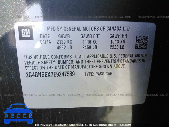 2014 Buick Regal PREMIUM 2G4GN5EX7E9247589 Bild 8