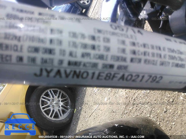 2015 Yamaha XVS950 JYAVN01E8FA021792 image 9
